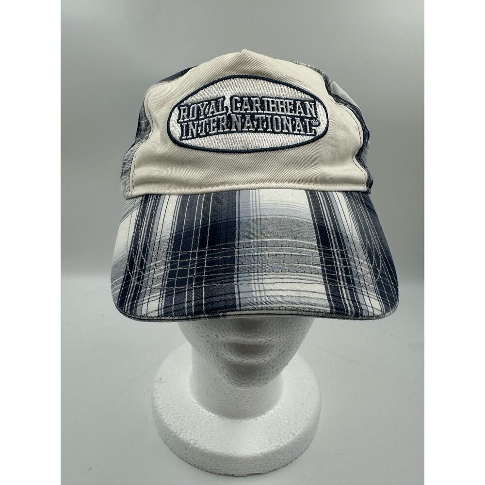 Royal Caribbean International Plaid Hat Cap - Adjustable - 100% Cotton